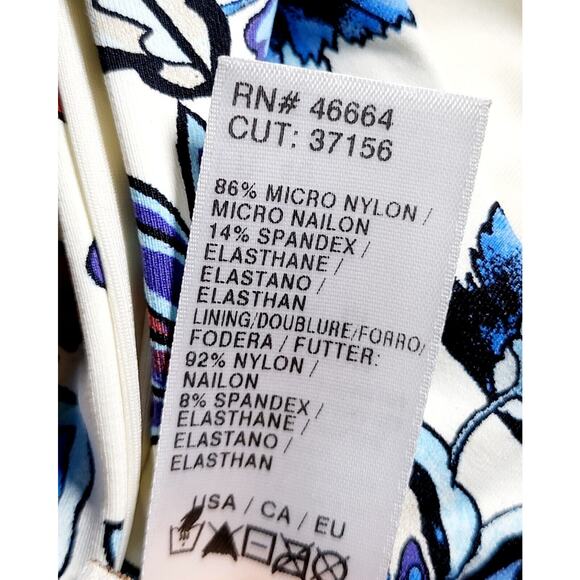 NWT ELLA MOSS Folktale Floral Ruffle Leg Boho Bikini Bottom Women's Size M - Picture 9 of 9